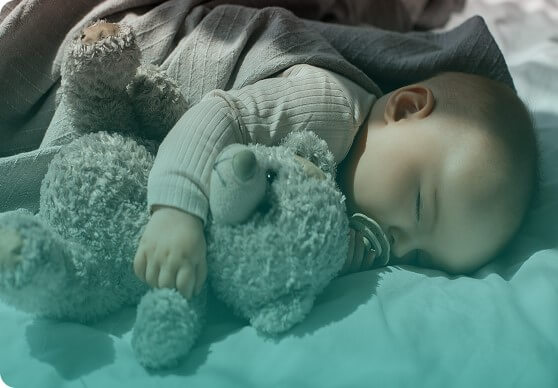 Sleeping baby, illustrating fertility care