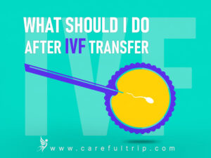 What should I do after the IVF transfer?