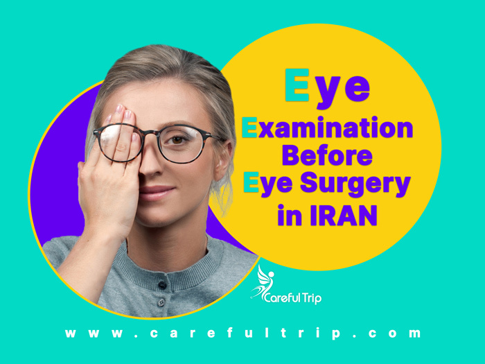 Eye examination before eye surgery in Iran